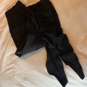 black lululemon high wasted stir up leggings